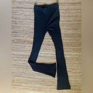 SIMON MILLER BLACK RIBBED FLARE PANT SZ SMALL